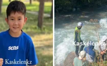 Қаскелең шатқалына демалуға барған бала өзенге ағып кетті