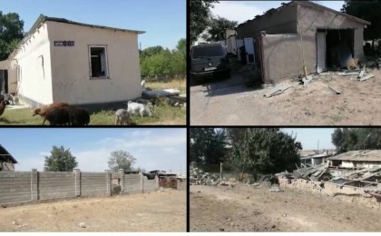 Алапат жарылыс жақын маңдағы ауылдың үйлерін түгел қиратқан (видео)