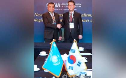 哈通社与韩联社签署合作备忘录