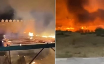 Шымкентте ондаған миллионға салынған Наурыз этно ауылы жанып кетті (видео)