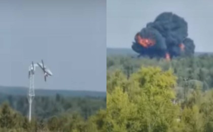 Мәскеу түбінде ұшақ құлады: Қаза тапқандар бар (видео)