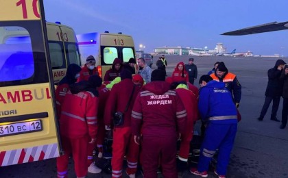 Ақтау жұрты ұшақ апатынан аман қалған ресейліктерді Мәскеуге шығарып салды