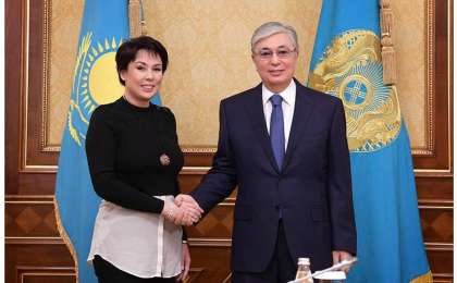 托卡耶夫总统接见哈萨克斯坦儿童权益代表