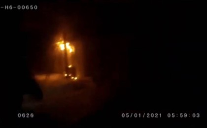 Нұр-Сұлтанда полицейлер қас-қағым сәтте әйел мен үш баласын өрттен құтқарды (видео)