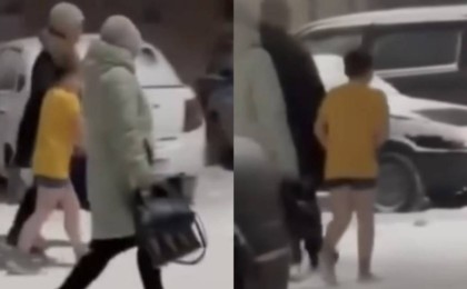 Ақтөбе облысында аязда баланы далаға жалаңаш алып шыққан әйелдің әрекеті жұртты дүрліктірді (ВИДЕО)