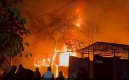 Талғарда ірі өрт болды (видео)