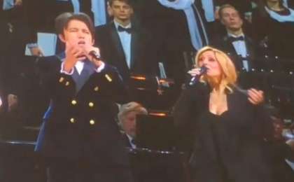 迪玛希与俄罗斯著名歌唱家同台演出