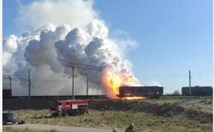 Арыста тағы төтенше жағдай: қаланы қалың түтін басты (видео)