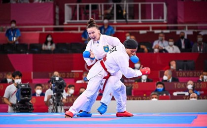 Токио Олимпиадасы: Каратэден Мөлдір Жаңбырбай жартылай финалға шықты