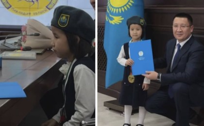 Алты жасында әлем чемпионы атанған бүлдіршінді Президент арнайы құттықтады