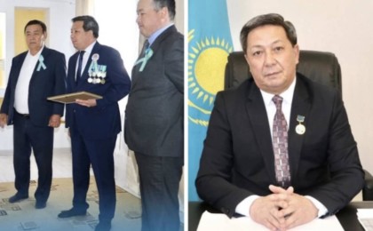 Ақтөбе облысында аудан әкімі өзін медалмен марапаттаған