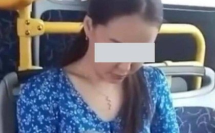 Маска киуден бас тартты: Алматыдағы автобус жолаушысы полицияға жеткізілді