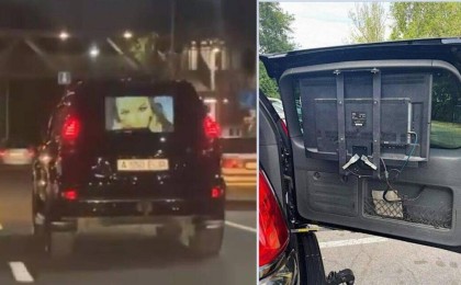 Алматыда көлік жүргізушісі жол бойы ұятсыз видео көрсеткен