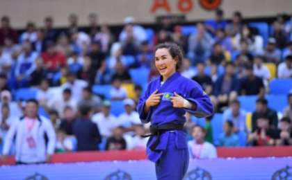 Қазақстандық дзюдошы Әбиба Әбужақынова Азиа ойындарының финалына жолдама алды