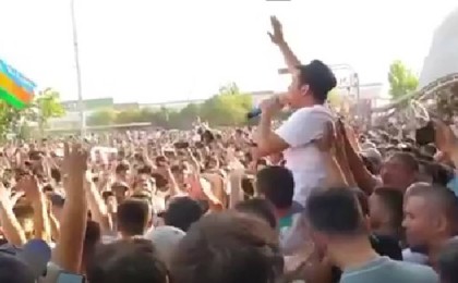 Нүкіс халқы көшеге шықты (ВИДЕО)