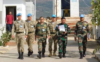 哈萨克斯坦第二批赴黎巴嫩维和部队通过联合国装备核查