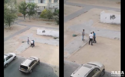 Ақтауда 2-шағын ауданындағы төбелес видеоға түсіп қалды