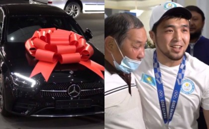 Елге келген Елдос Сметовке қазақстандықтар көлік тарту етті (видео)