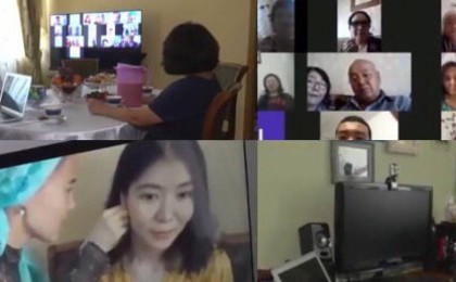 Оралдағы келін, Оңтүстік Кореядағы күйеу бала: Қазақстандықтар онлайн-той жасады