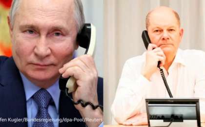 Шольц екі жылдан кейін алғаш рет Путинге хабарласты: Германия президентінің бұл қоңырауы Зеленскийге ұнамады