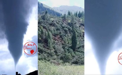 "Ақырзаман деген осы": Алматы облысында түсірілген құйынның видеосы жұртты шошытты