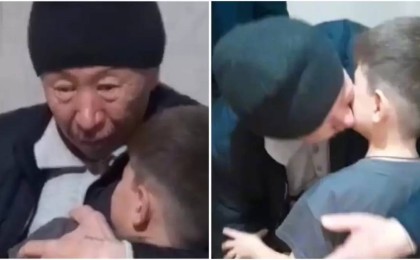 «Жыламашы, құлыным»: түрмеден шыққан атасының немересімен қауышуы жұртты тебірентті
