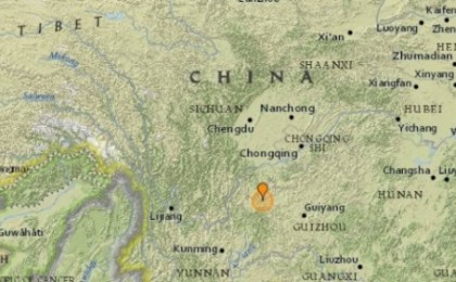 Қытайда жер сілкінді