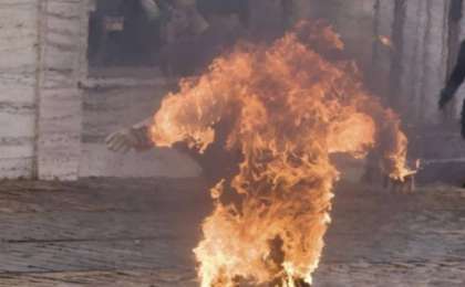 Қызылордада ер адам өзін өртеп жіберді