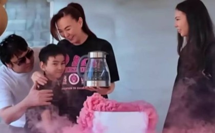 "Ұл болады деп ойладық": Мейрамбек Бесбаевтың әйелі гендер пати шарасын қалай өткізгенін көрсетті (видео)