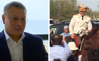 Атқа мінген полиция басшысы. Генерал Дүйсембаев қызу талқыға түскен видеоны түсіндірді