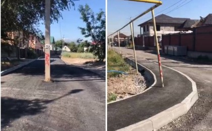 Жол ортасындағы электр бағаны мен газ құбыры алматылық тұрғындардың шамына тиді (видео)