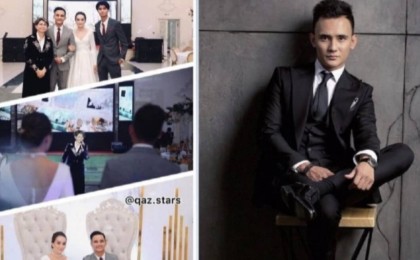 Әли Оқапов пен Ақерке Бүркітбайдың үйлену тойынан фотолар желіде тарап кетті