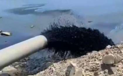 Желіде Каспийге қара сұйықтық ағып жатқан видео тарады