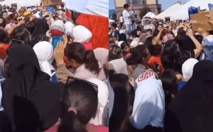 "Менің балама бер!": Атырауда сыйлық үшін таласқандардың видеосы тарады