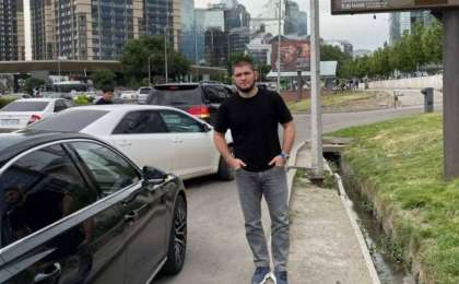 Хабиб Нурмагомедов Алматыға келді