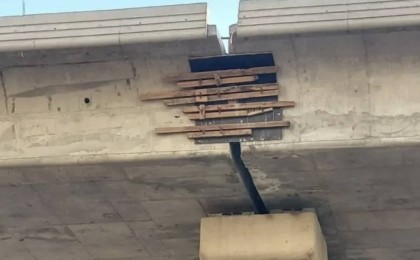 Әлеуметтік желіде Астанада ағашпен жамалған LRT тірегінің фотосы тарады