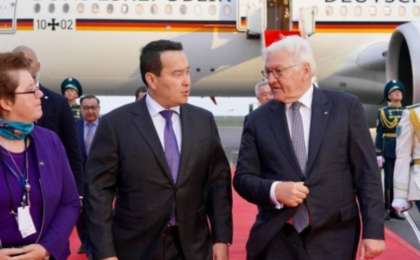 Қазақстанға мемлекеттік сапармен Германияның Федералды Президенті Франк-Вальтер Штайнмайер келді