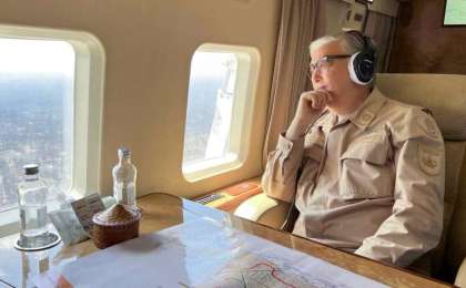 Президент Абай облысындағы өрт аумағын тікұшақпен аралап көрді