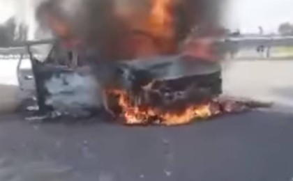 Алматы-Қорғас жолында жантүршігерлік оқиға: көлікте отырған екі адам тірідей жанып кетті