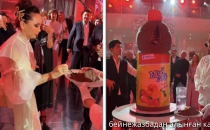 «Торттың салмағы – 120 келі»: Баян Мақсатқызының күйеуі Тұрсен Алагөзов 55 жасын дүркіретіп атап өтті