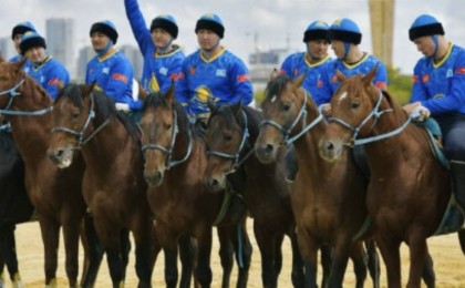 Көшпенділер ойындарында қазақ-қырғыз шабандоздары жанжалдасып қалды