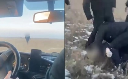 Ақмола облысында 14 жасар қызды өлтірген күдіктіні ұстау сәтінен видео жарияланды