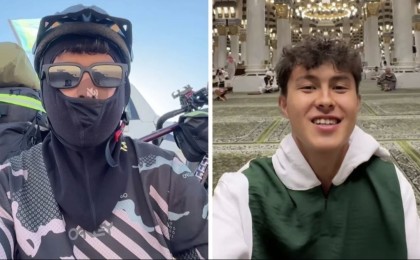 Шымкенттік 18 жастағы жігіт Медина қаласына велосипедпен жетті