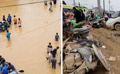 Оңтүстік-Шығыс Азияда сел мен жер сілкінісінен 500-ден астам адам қаза тапты