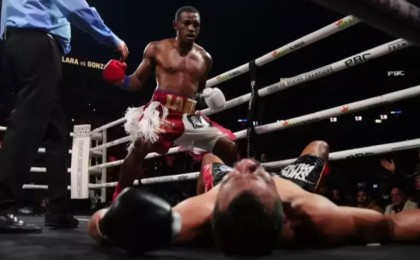 Эрисланди Лара Жәнібек Әлімханұлының орнына шыққан жаңа қарсыласын тас-талқан етті