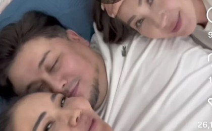 «Арсыздық»: Бәйбішесі мен тоқалының ортасында жатқан ер адамның видеосы көптің ашуын туғызды