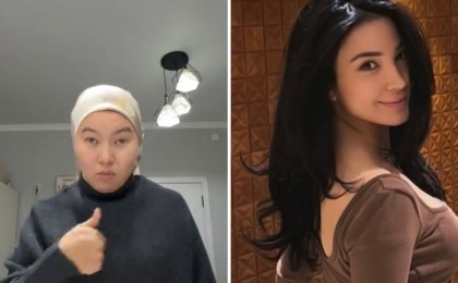 Күйеуін қызғанған орамалдағы әйел Сабина Мовлаеваға үндеу жасады