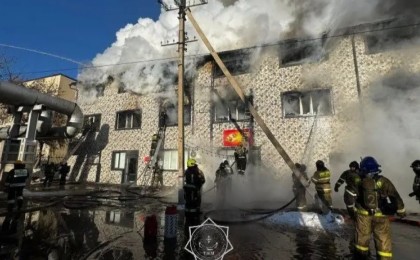 Астанадағы өрт: 800 шаршы метр жер күлге айналды