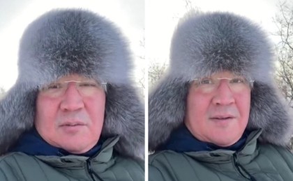 Павлодар облысының әкімі дәстүрінен жаңылмай, 1 қаңтарда таңертең ат үстінде тікелей эфирге шықты (видео)