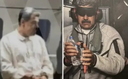 Трамп ақыры Мадуроның тұтқында отырған суретін көрсетті: Көзін байлап, кемеге отырғызған (ФОТО)